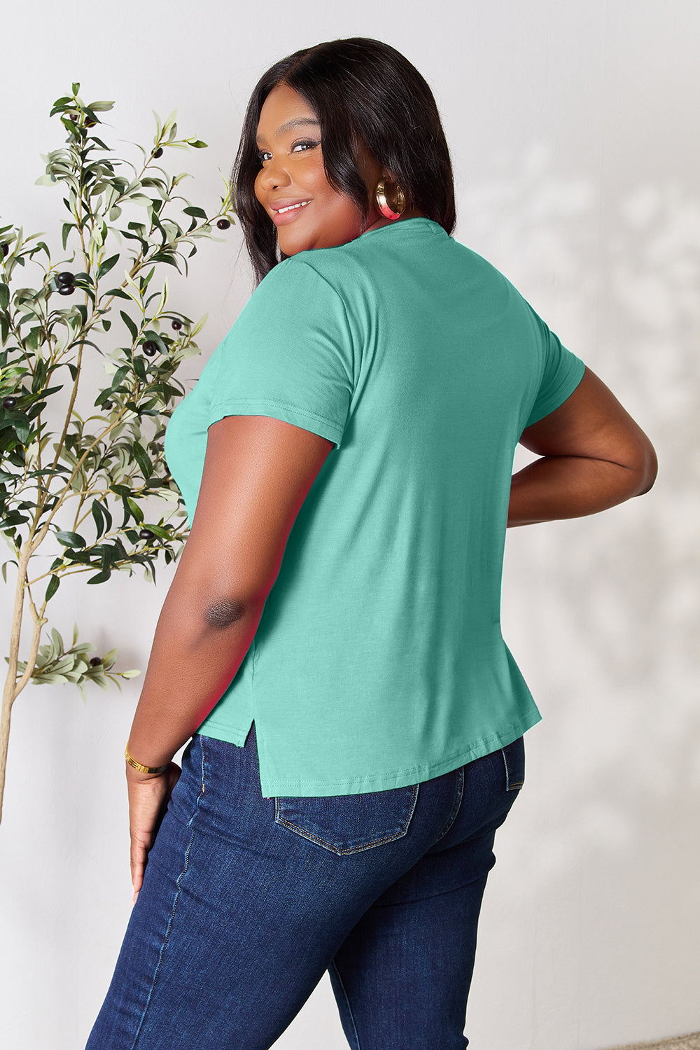 Basic Bae Round Neck Short Sleeve T-Shirt 7 colors