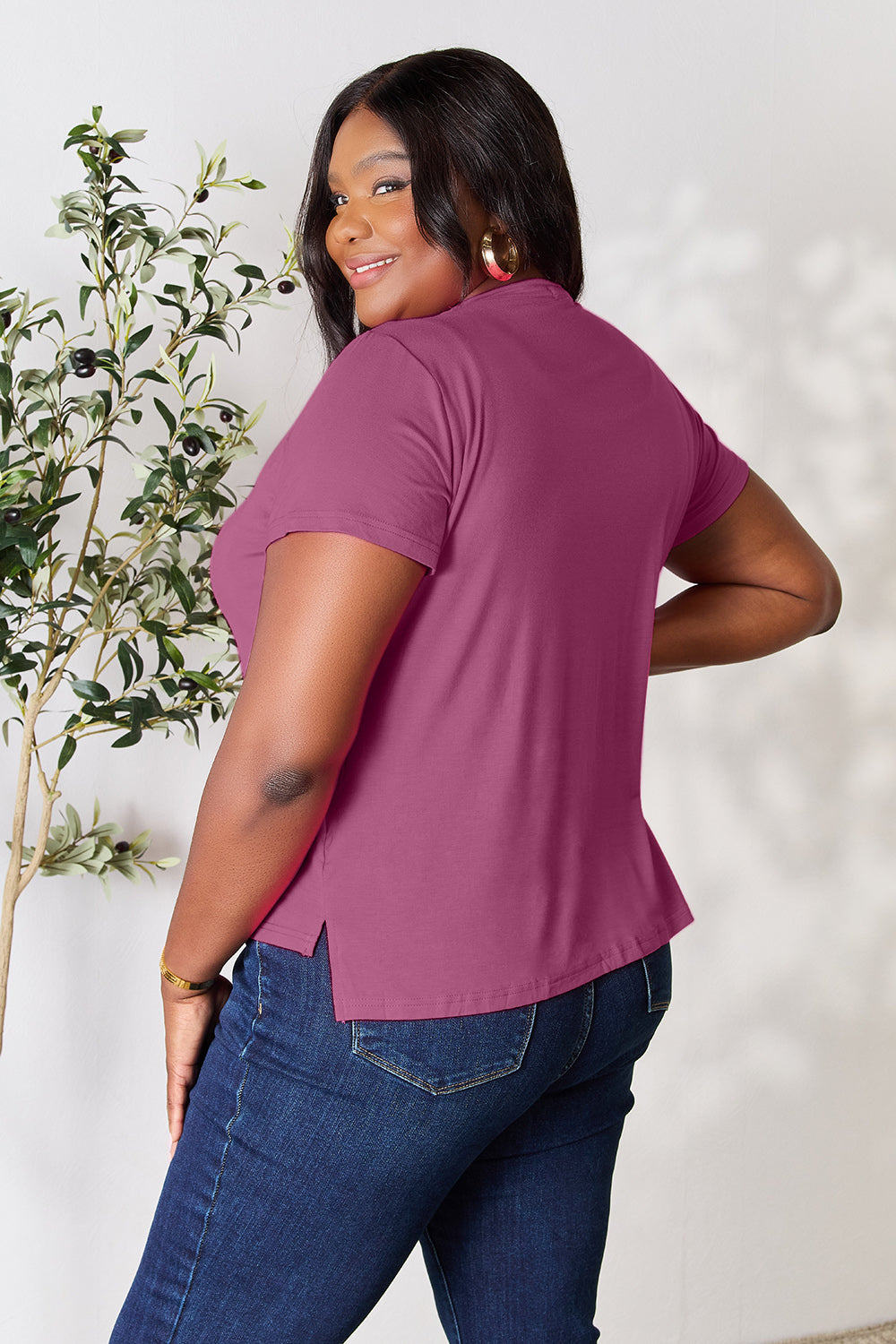 Basic Bae Round Neck Short Sleeve T-Shirt 6 colors