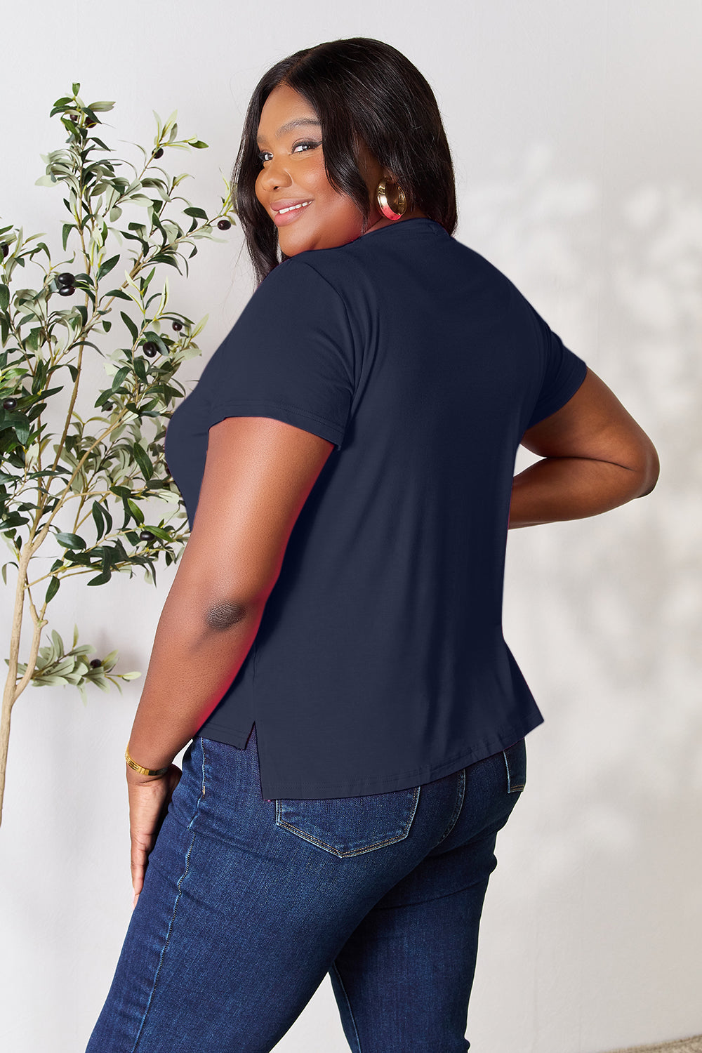 Basic Bae Round Neck Short Sleeve T-Shirt 7 colors