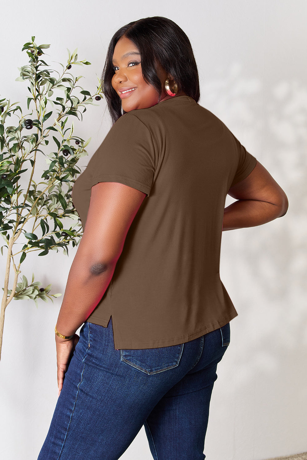 Basic Bae Round Neck Short Sleeve T-Shirt 6 colors