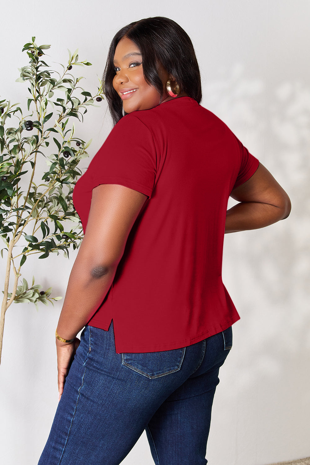 Basic Bae Round Neck Short Sleeve T-Shirt 7 colors