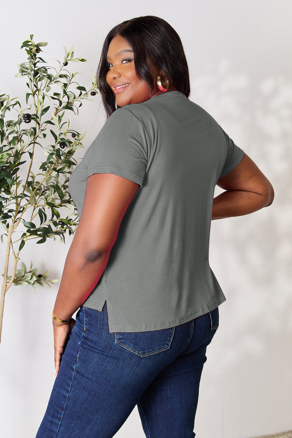 Basic Bae Round Neck Short Sleeve T-Shirt 7 colors