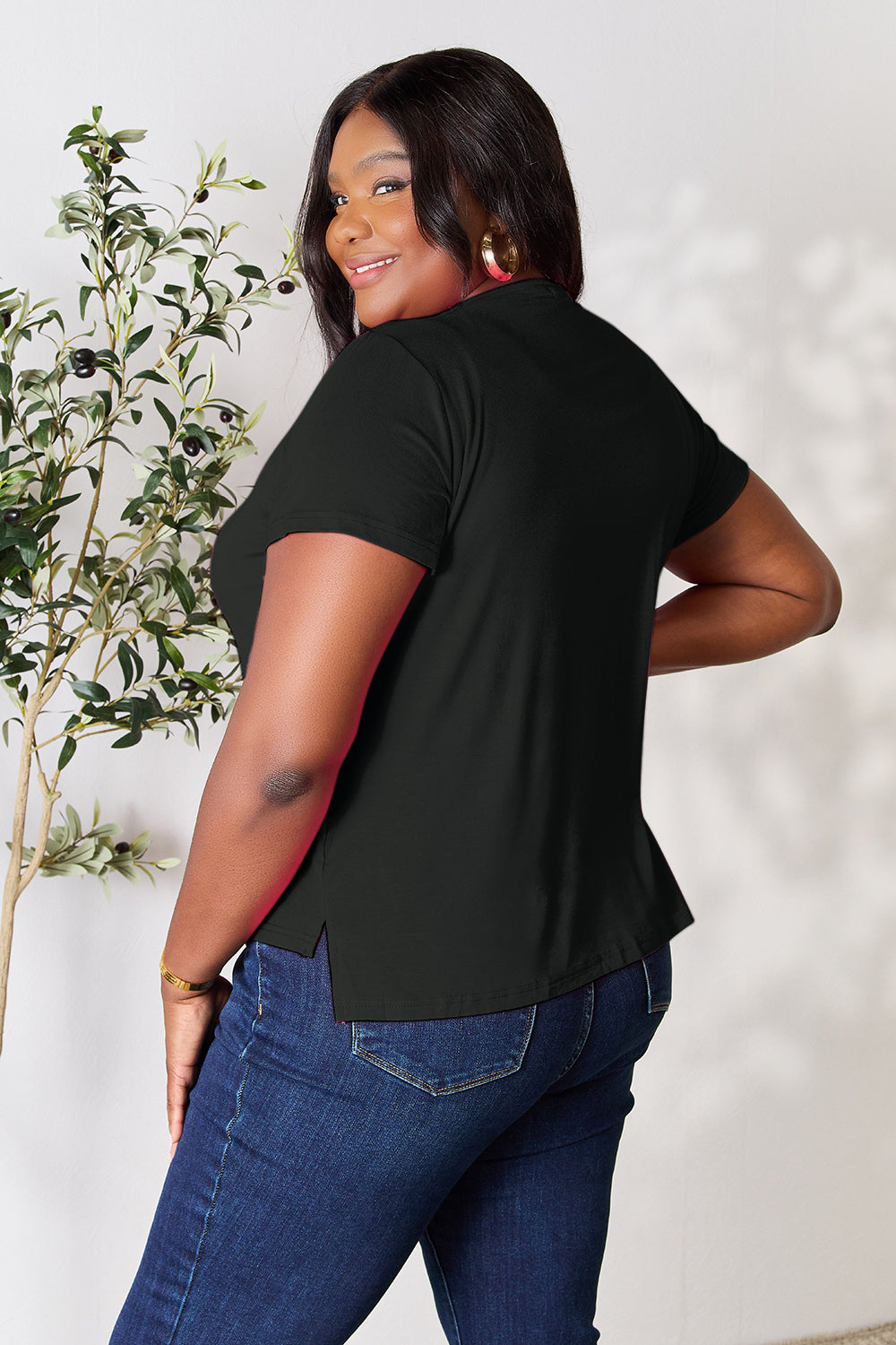 Basic Bae Round Neck Short Sleeve T-Shirt 6 colors