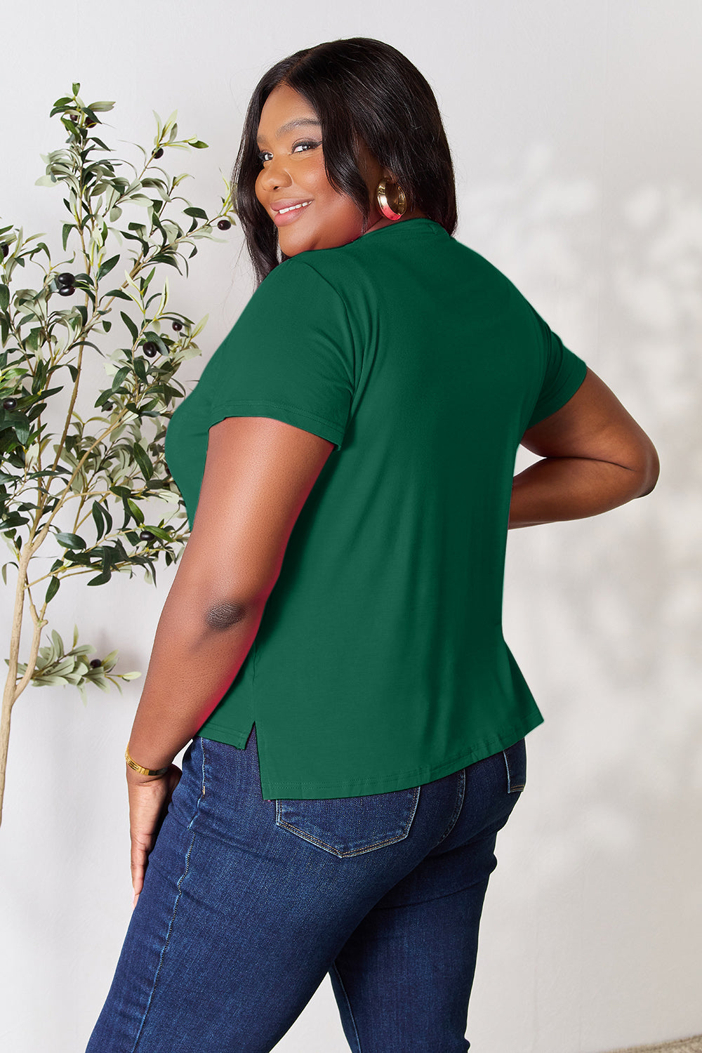 Basic Bae Round Neck Short Sleeve T-Shirt 6 colors