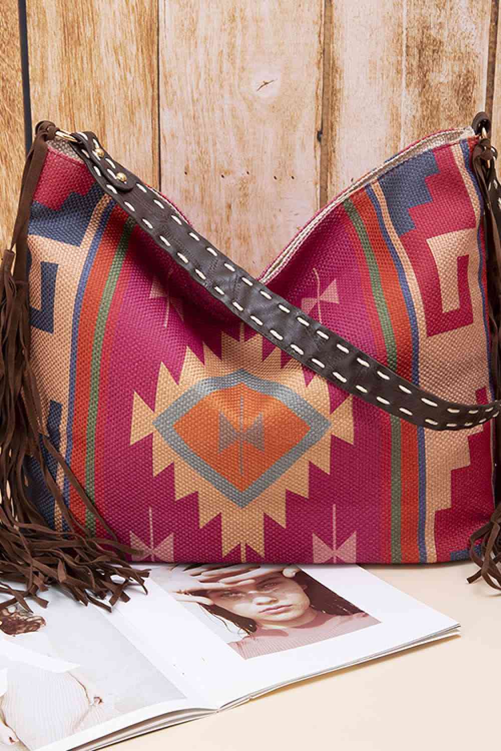 Geometric Canvas Tote Bag- 8 colors