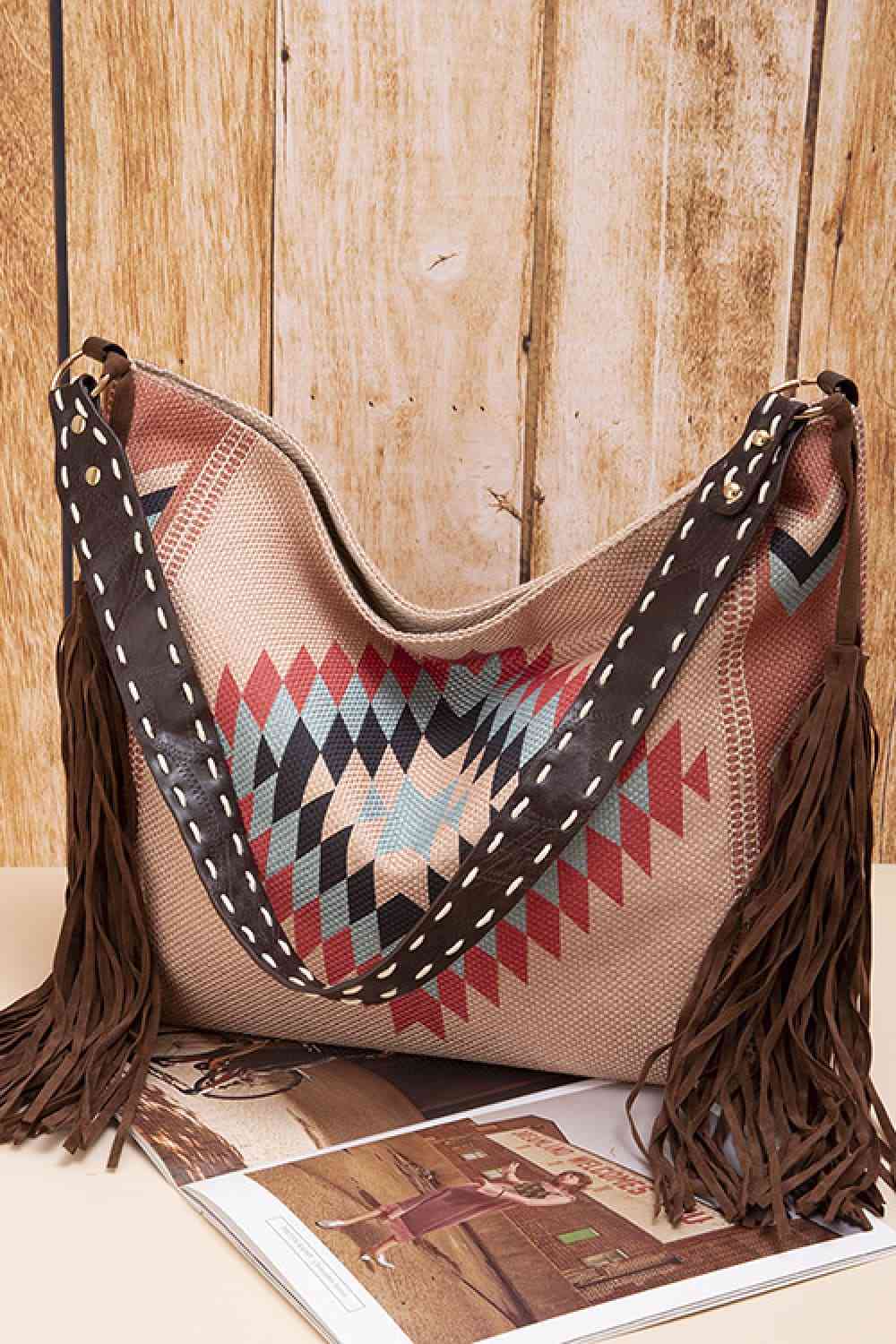 Geometric Canvas Tote Bag- 8 colors