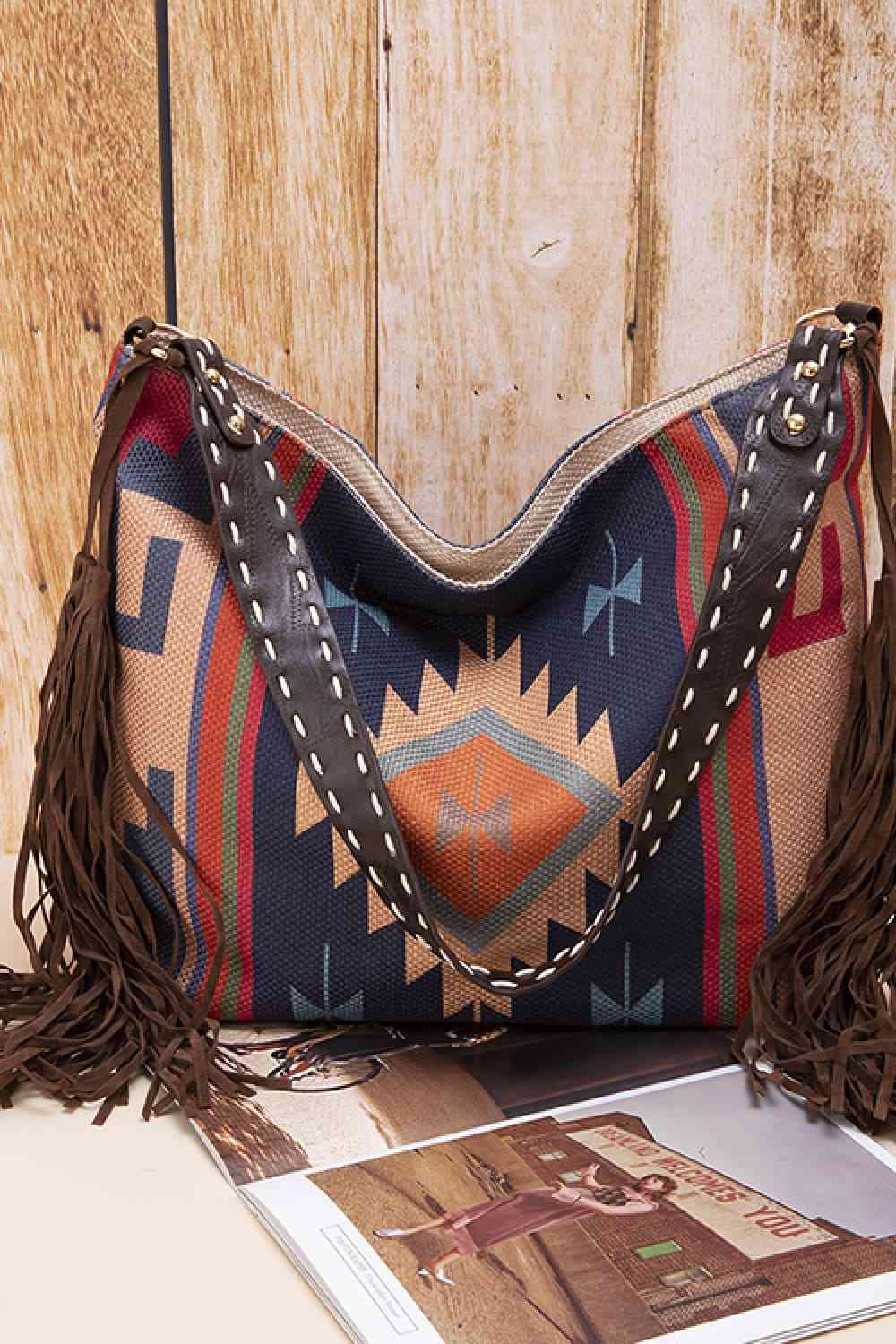 Geometric Canvas Tote Bag- 8 colors
