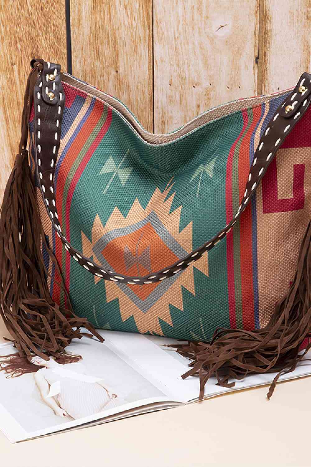 Geometric Canvas Tote Bag- 8 colors